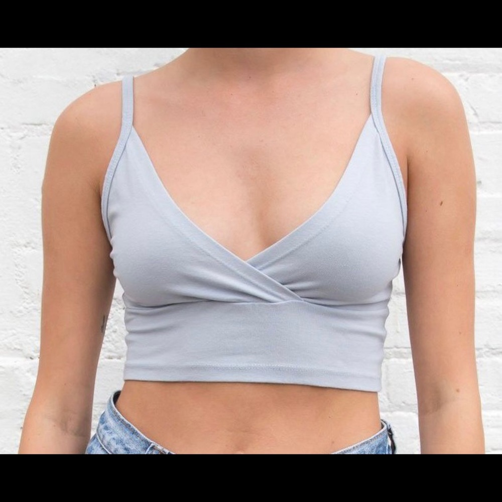 brandy melville light blue amara tank